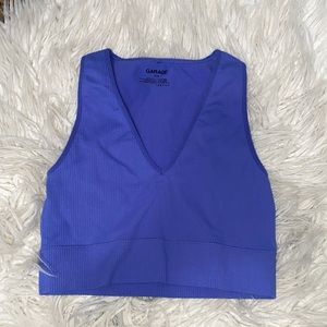 Purple garage tank top